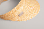 Visière Tresse paille Gerbera